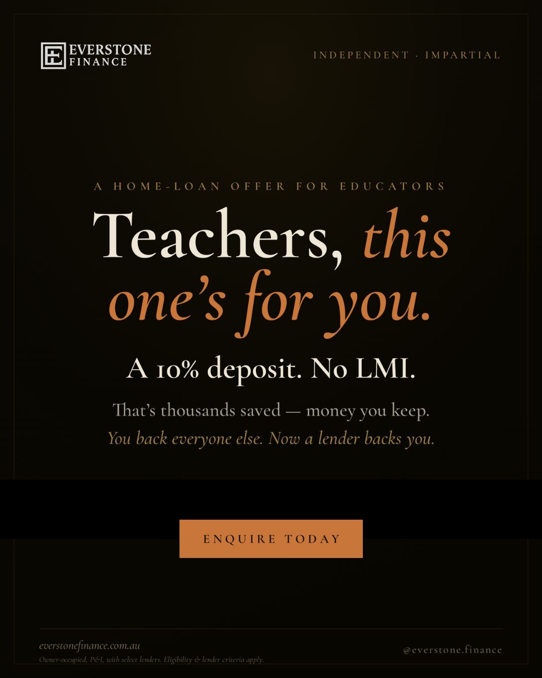 Home Loans for Teachers Australia, Everstone Finance guide cover