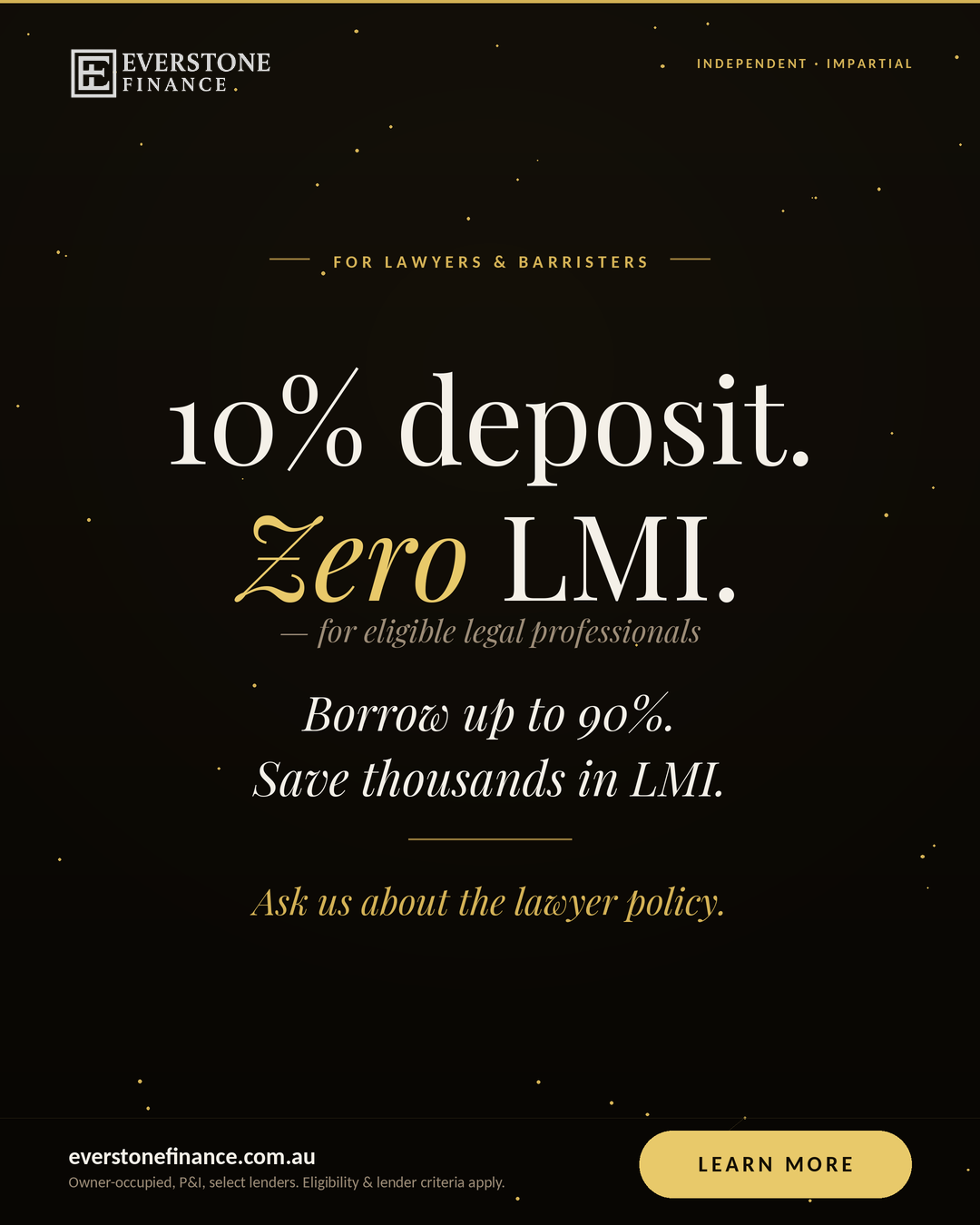 Home Loans for Lawyers Australia, Everstone Finance guide cover