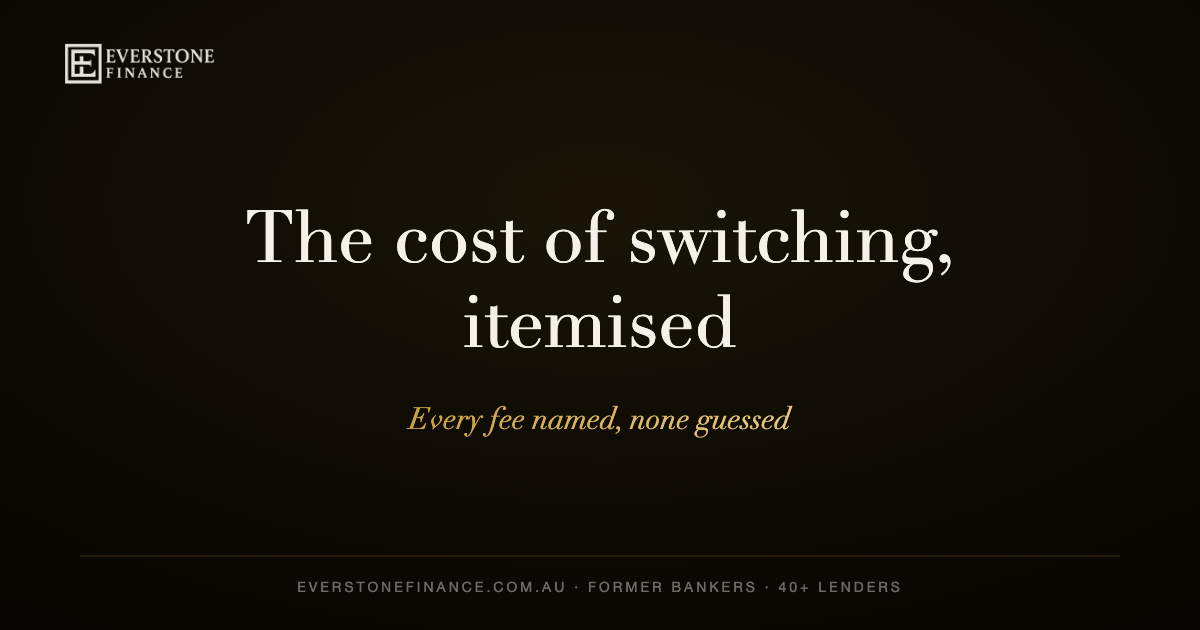 What it costs to refinance a commercial loan in Australia: every fee itemised, with the break-even test. Everstone Finance.