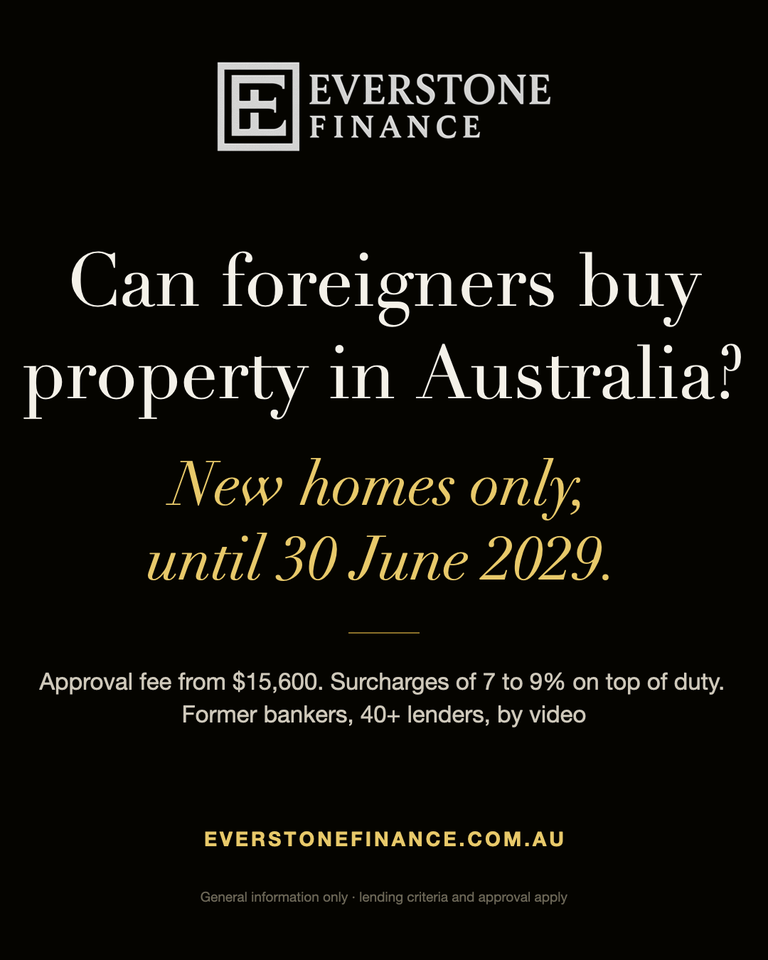 Can foreigners buy property in Australia? New homes only until 30 June 2029. Everstone Finance.